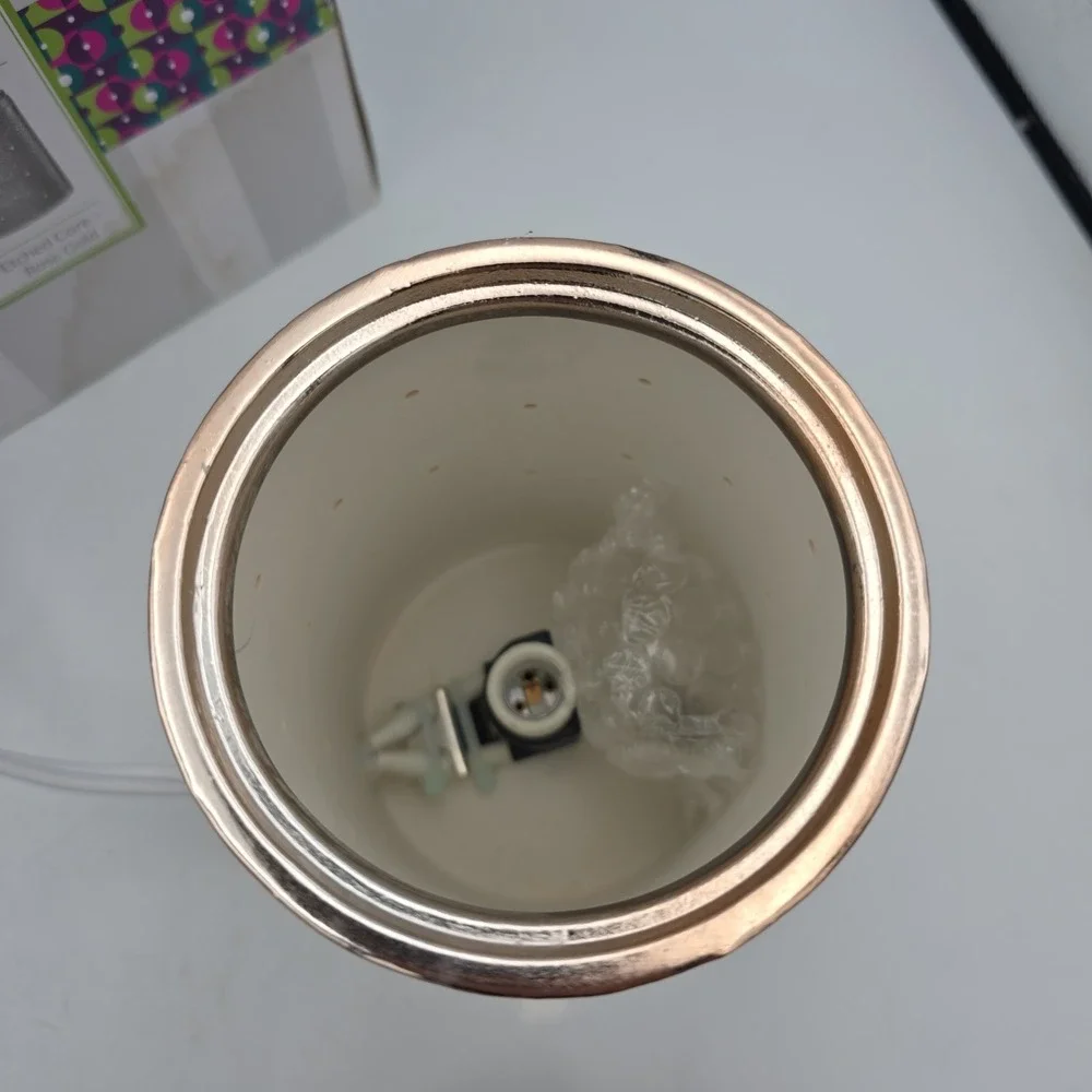 Scentsy Etched Core Full Size Wax Warmer Rose Gold - New Open Box